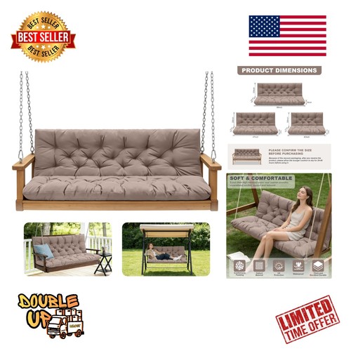 Plush outdoor swing cushion - plush,